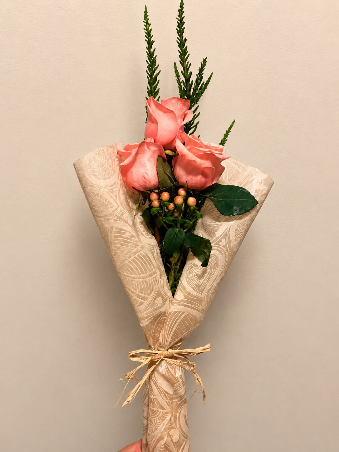 3 rosas